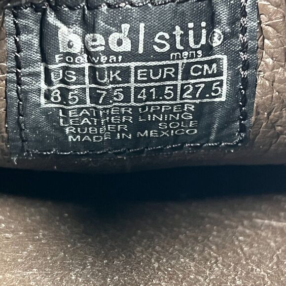 Bed Stu Mens Size 8.5 Brown Distressed Leather Wingtip Oxfords Dress Shoes - Picture 8 of 9